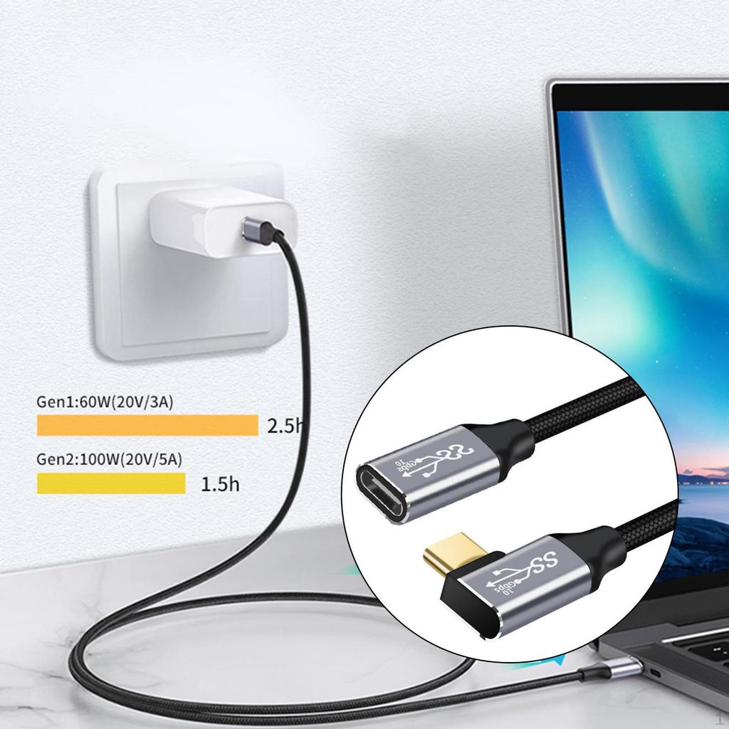 to Cable Adapter 5A 20V USB 3.1 PD Video Shaped Male for Mobile Phones Computer Laptops