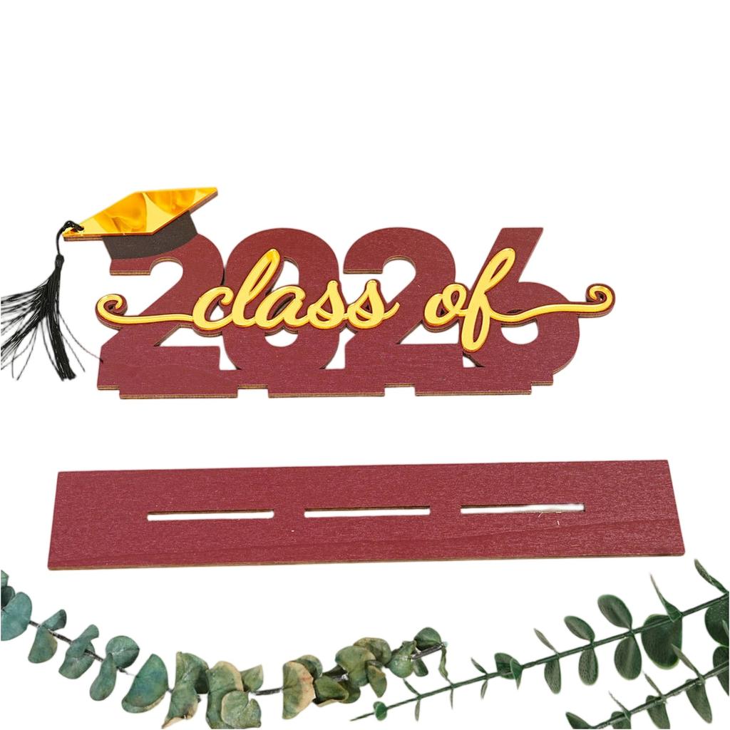 Three Dimensional 2026 Graduation Wooden Holiday Decoration Ornaments Graduation Gifts