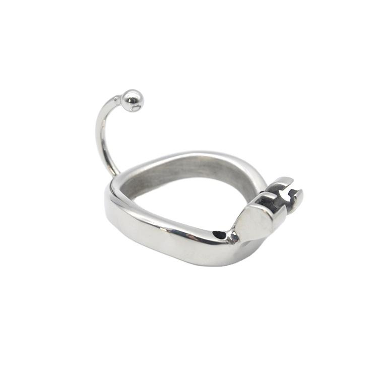 Stainless Steel Chastity Device Cock Cage Penis Lock with Penis Stimulation Urethral Plug Adult Sex Toy for Men