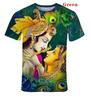Summer Men's and Women's 3D Printing Hindu God Shiva Cool Fashion T-Shirt Fun Shiva Short