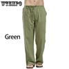 Men's Autumn Streetwear Elastic Waists Trousers Loose Pants Straight Party Pants Linen Plus Size