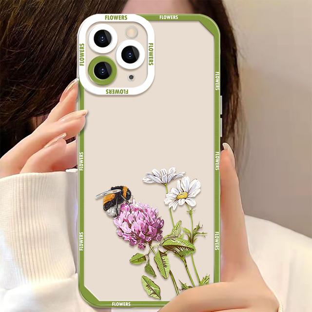 Průhledný kryt na telefon pro pouzdra na iPhone 11 iPhone 13 Pro Max 11 12 13 14 Plus Mini Xr X Xsmax 7 8 Se 2020 2022 Zadní kryt Měkké pouzdro