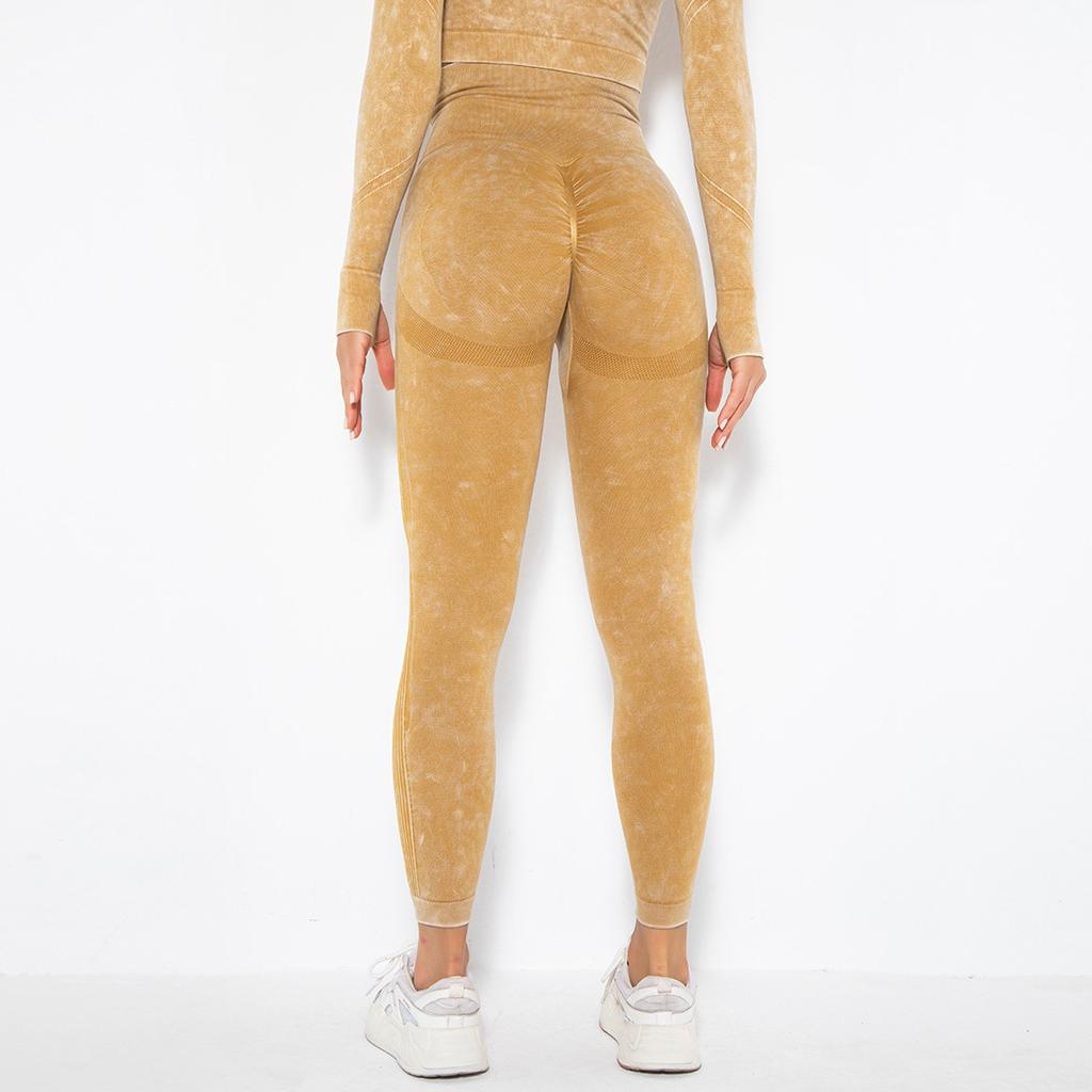 Women's Seamless Knitting High Waist Tight Fitting Hip Lift Motion Yoga Pants