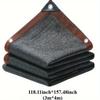 Large Area Black Shade Cloth with Grommets -90% Shading Rate, - Ideal for Patio, Balcony, Pergola, Greenhouse, Chicken Coop