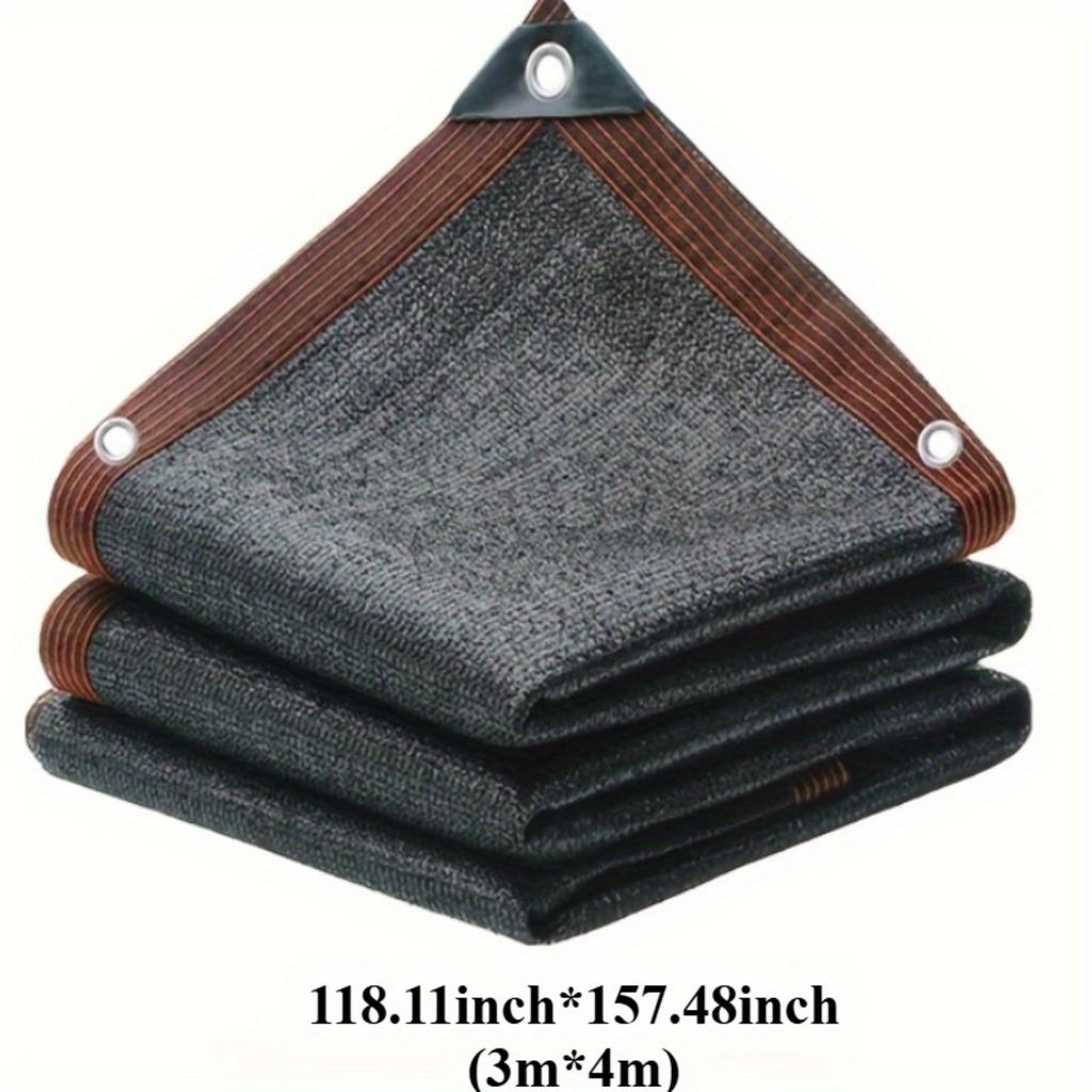 Large Area Black Shade Cloth with Grommets -90% Shading Rate, - Ideal for Patio, Balcony, Pergola, Greenhouse, Chicken Coop