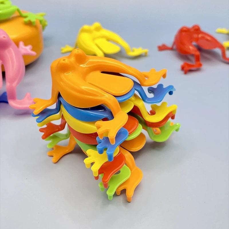 10-20Pcs Solid Color Jumping Frog Plastic Bouncing Frog Jumping Frog Children Educational Toy Gift For Kid Party Favors Birthday (As shown-13896)-