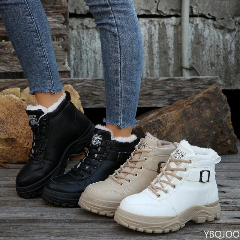 Women's Snow Boots  Autumn Winter Thick Warmth Simple Comfortable Versatile Short Boots for Women