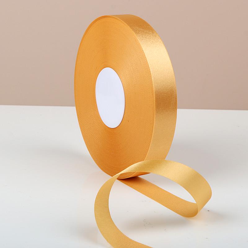 Champagne Silk Ribbon Rose Bow Hair Tie