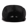 Männer Atmungsaktive Mesh Sommer Hut Newsboy Baskenmütze Ivy Cap Cabbie Flache Kappe