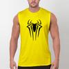 Summer Round Neck 3D Spider Pattern Printed Top Fashionable Casual Sleeveless Vest Men's T-shirts