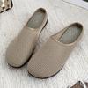 New Women's Summer Baotou Flat Sole Mesh Slippers Rubber Sole Breathable Comfortable Home Slipper Office Slipper Outdoor Slipper