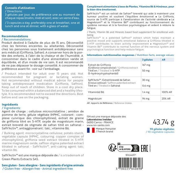Ineldea euphoryl complément alimentaire 90 gélules