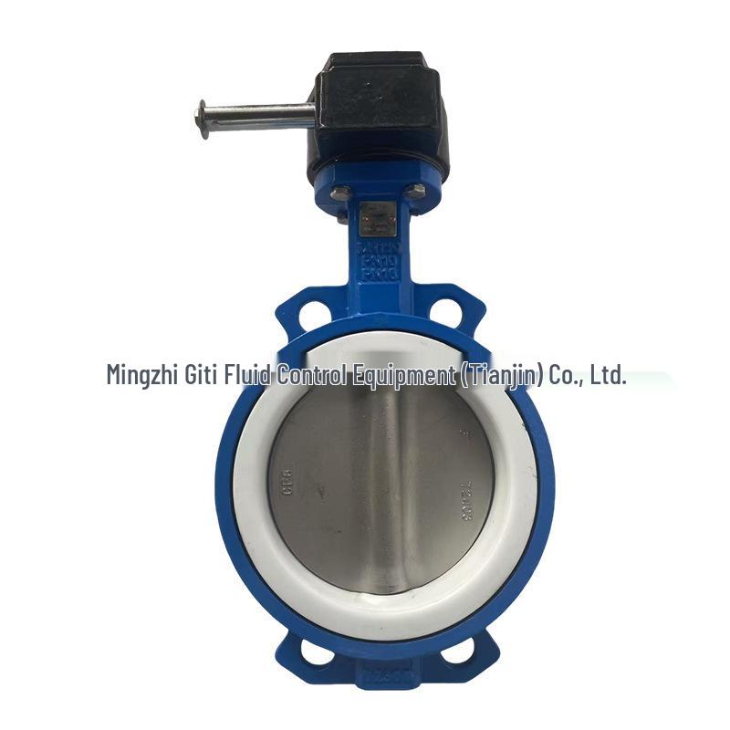Cross-Border Turbine PTFE Wafer Butterfly Valve D371F4-16Q: Corrosion-Resistant Fluid Control for Water Treatment