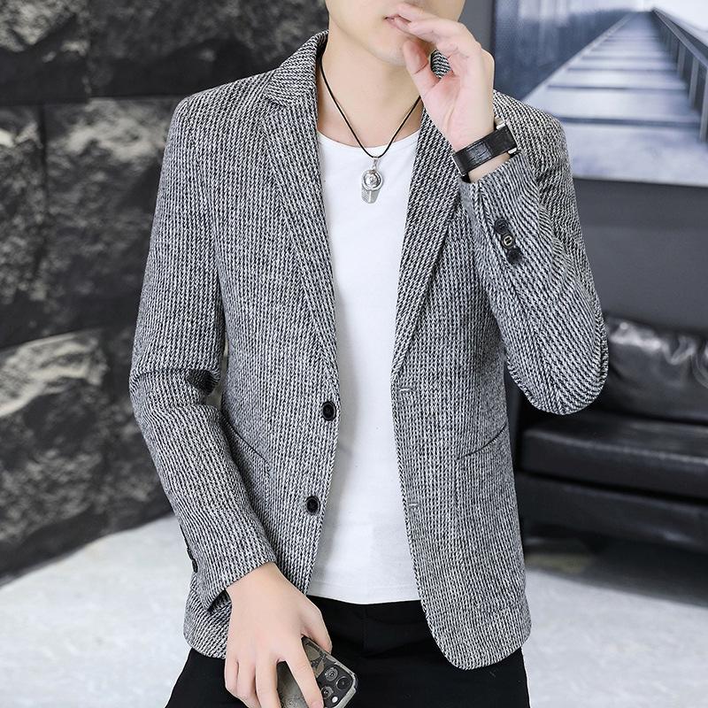 Men's High-End Two-Button Autumn Blazer: Stylish, Versatile, Quality Wear