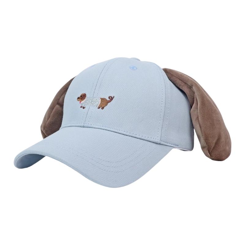 Women Baseball Hat Cartoon Lovely Cartoon Fun Dachshund Hat for Idol Concert Shows Embroidery Caps for Adults