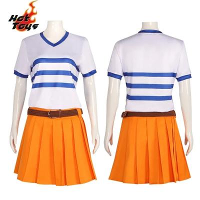Neues Anime Nami Cosplay Kostüm für Damen Japanische Uniform COS Fantasy Kleidung für Halloween Karneval Kleid