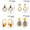 Ingemark 5 Styles Creative Irregular Acrylic Square Drop Earrings Set for Women Elegant Vintage Piercing Earrings Party Jewelry