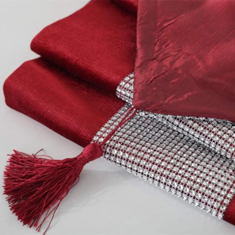 Tischläufer Teetisch Esstisch Matte Bestickt Modern Schlicht Modisch Groß Luft Grenzüberschreitend Tisch 31x183cm