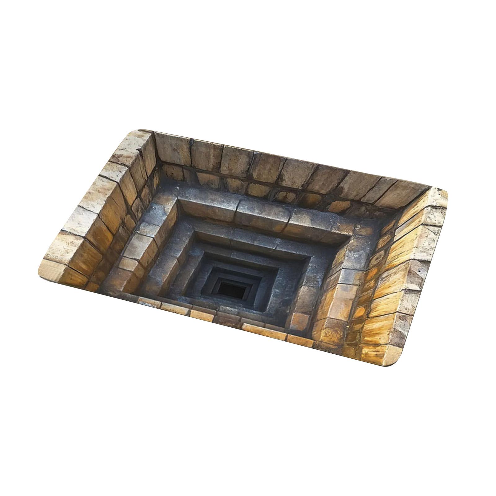 

40 * 60cm 3D Visual Effect Crystal Velvet Floor Mat For Entrance Foyer, Dirt Resistant And Easy To Maintain Door Mat One Size