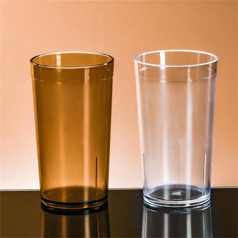 Set of 10 Plastic Tumblers Set Water Cups Stackable Designs Everyday Use Water Glasses PVC Texture for Daily Party Use