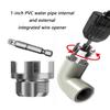 Pipe Threading Tool, PVC Pipe Threader 1'' DN25 Internal & External Pipe Threading Tool for Water Plumbing