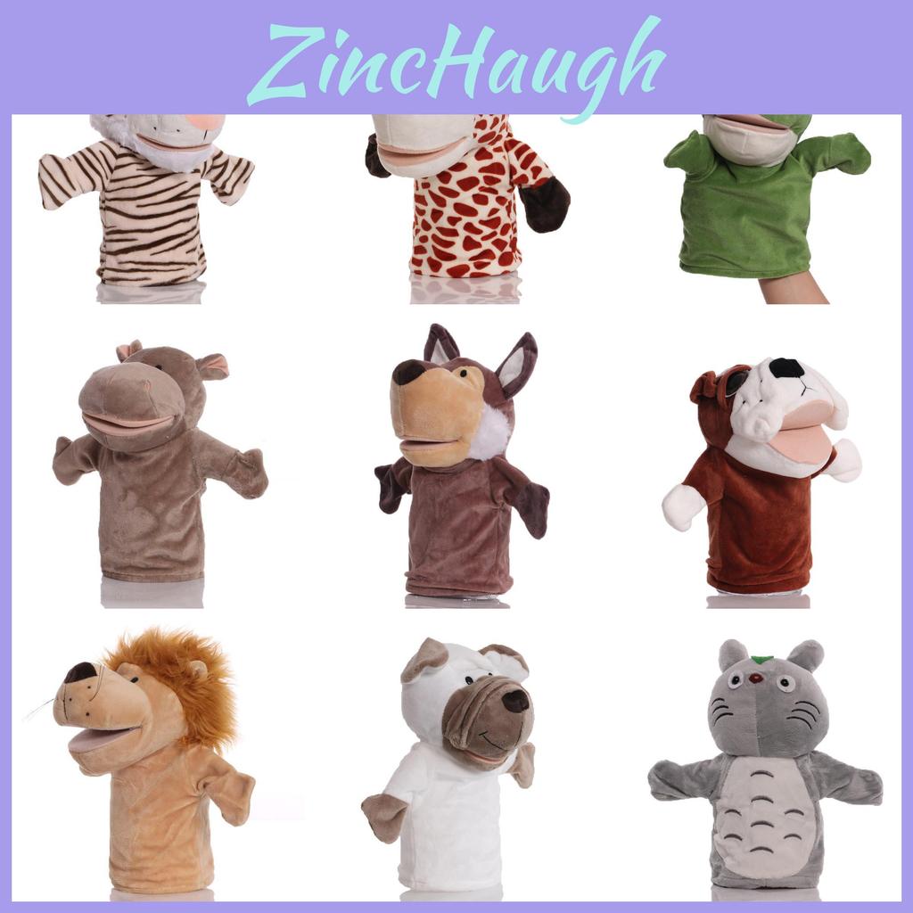 Soft And Cuddly Cartoon Animal Plush Hand Puppet With Movable Mouth For Fun Playtime
