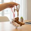 Cartoon Animal Dog Dachshund Plush Keychain Puppy Stuffed Keyring Cute Key Holder Pendant Bag Hanging Decoration Gift