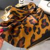 Fashion Leopard Print Silk Hairbands Scarf Women  New Elagant Bandana Neck Kerchief Head Bands Foulard Female Scarfs