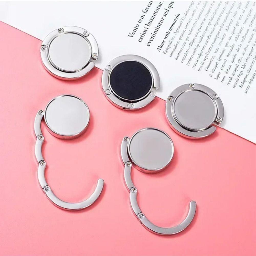 3pcs Portable Folding Table Bag Holders Storage Rack Hooks Hanging Hooks Handbag Hooks Universal