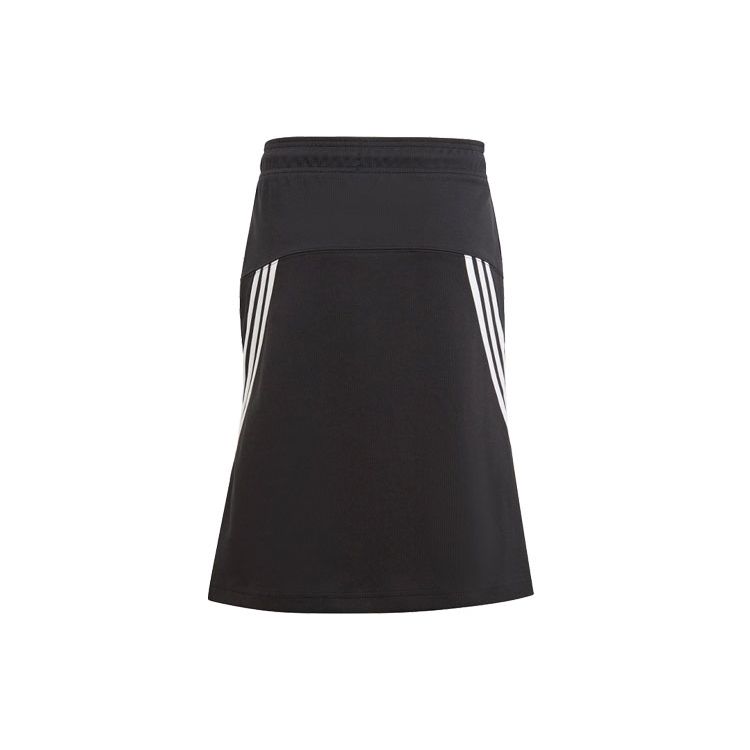 adidas Three Stripe Color Block Sports Skirt Kids Skirts Black II3548