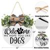 Welcome Sign for Front Door Porch Reusable Door Hanging Sign Greeting Guests & Passers-by