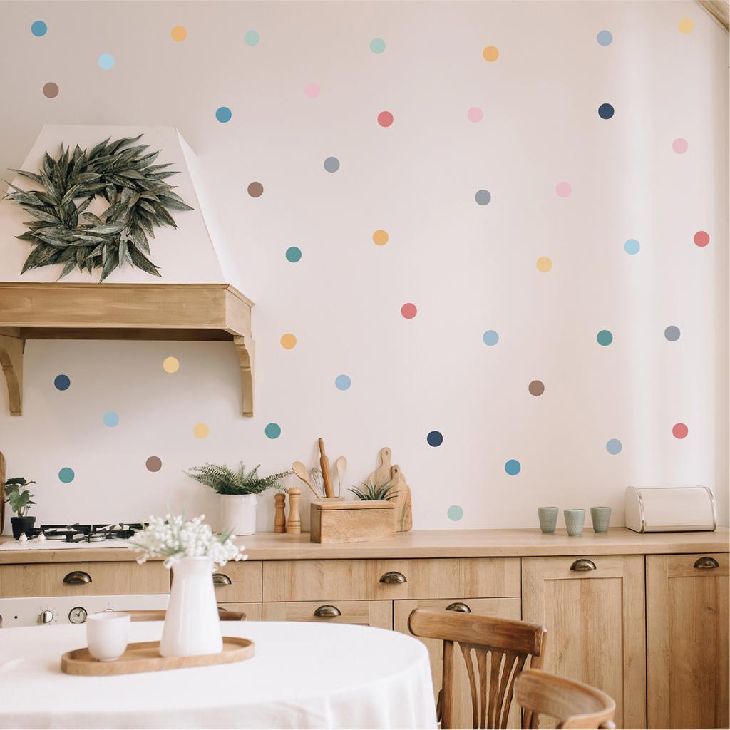 Boho Dot Wall Sticker Boho Girl Bedroom Nursery Classroom Children Room Decoration Wall Sticker