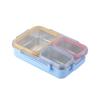 Stainless Steel 3-Compartment Lunch Box Leakproof Food Container Adults Microwave Safe Bento