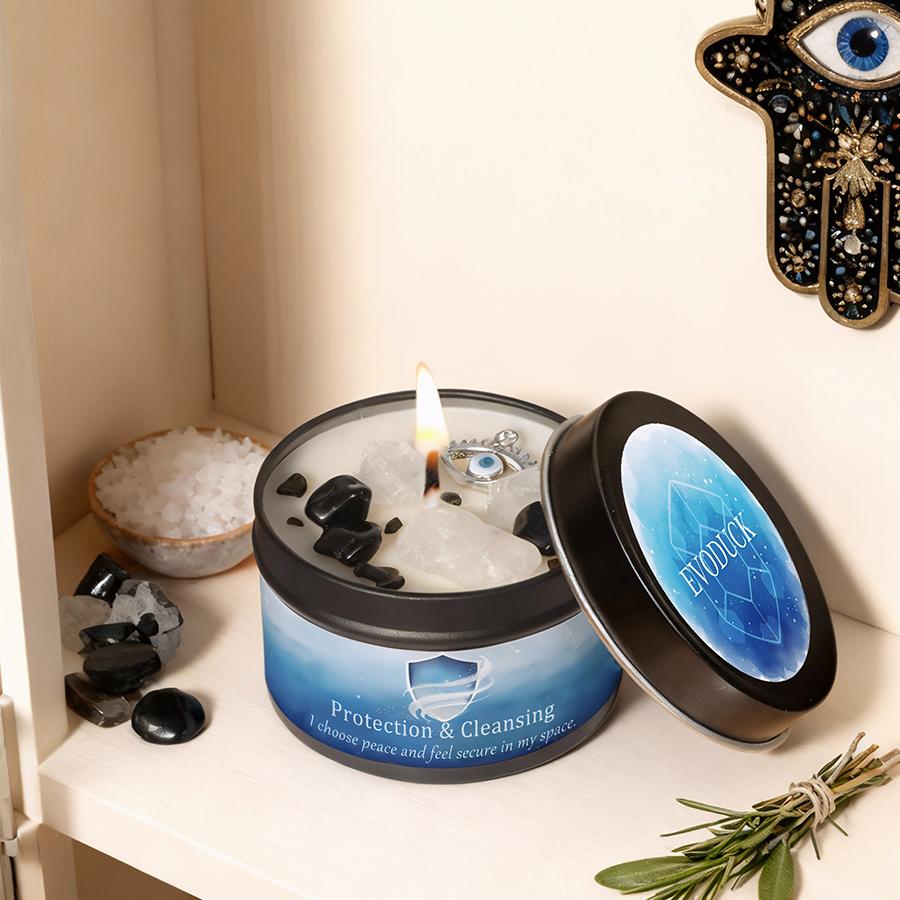 Scented Candles 3oz Law of Attraction Protection Manifestation Energy Boosting Christmas Home Decoration Candle Holders Gift