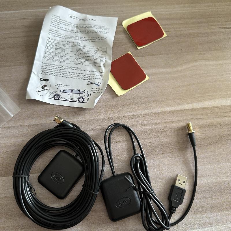 Auto GPS Signal Antennenverstärker mit USB 5V Stromversorgung und 5M/15FT + 2M/6FT Kabeln für GPS-Empfänger & Sender Navigation
