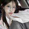 Old Money Wind Cat Glasses Frame Anti-Blue Light Flat Mirror Women Can Match Degree High Sense Silver Silk Thin Edge Myopia Glasses Frame