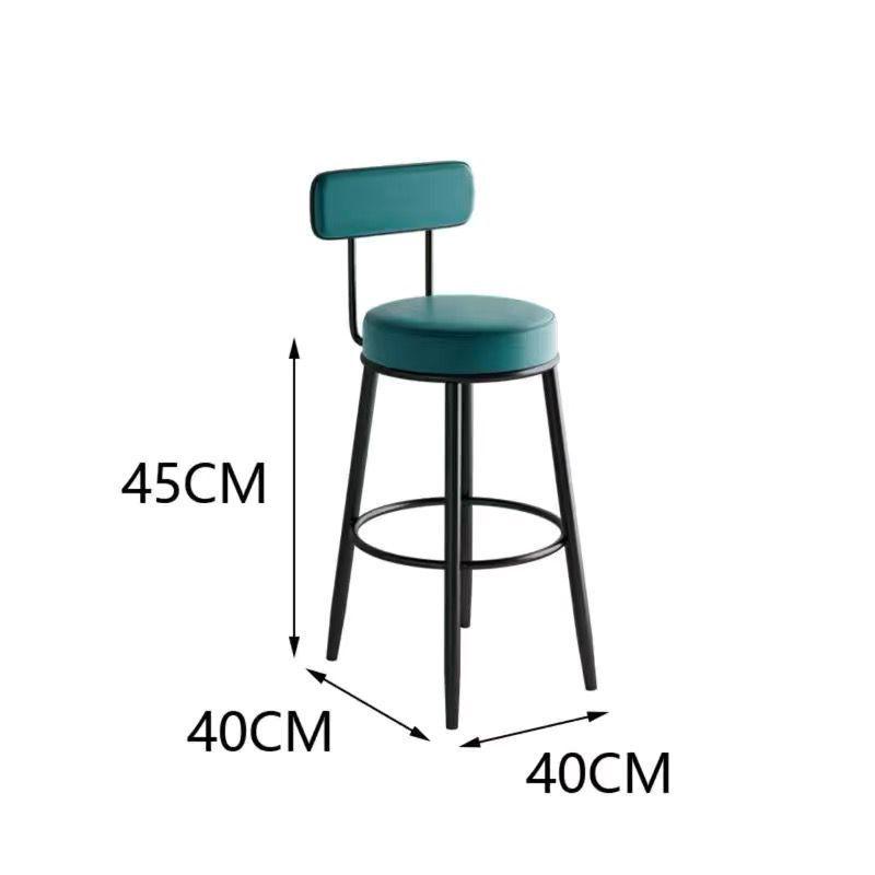Nordic Modern High Backrest Bar Stool for Home & Coffee Shop
