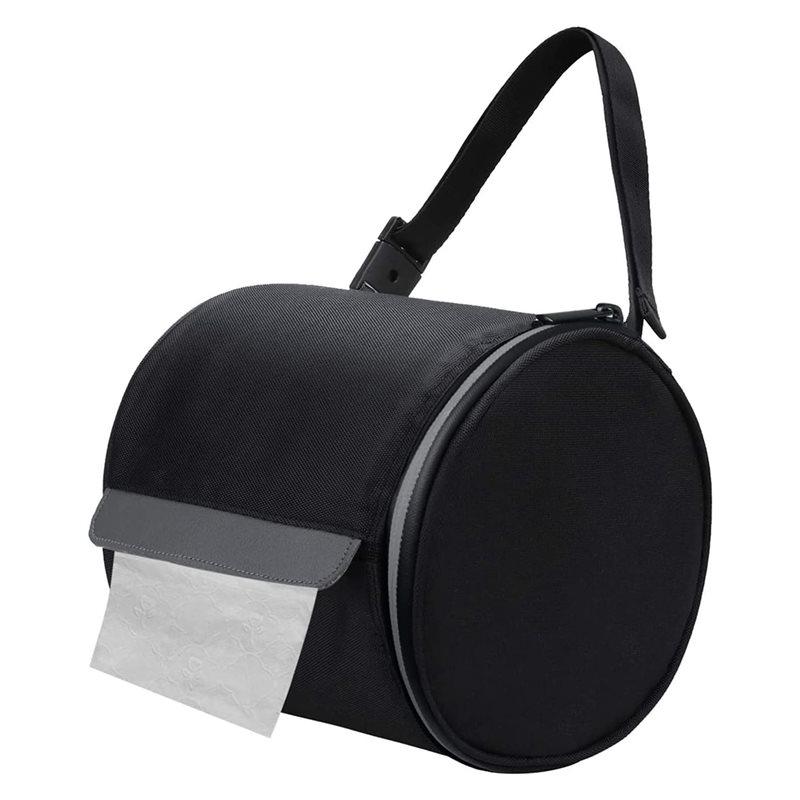 

A25F-Cat-Proof Waterproof Toilet Paper Holder Hanging Tissue Holder Roll Paper Case Cover Portable Storage Bag чёрный