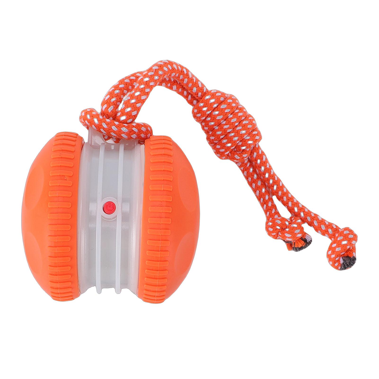 Electric Dog   Toy Smart Automatic Interactive Rolling Pet Toy   Rope Attachment for Boredom