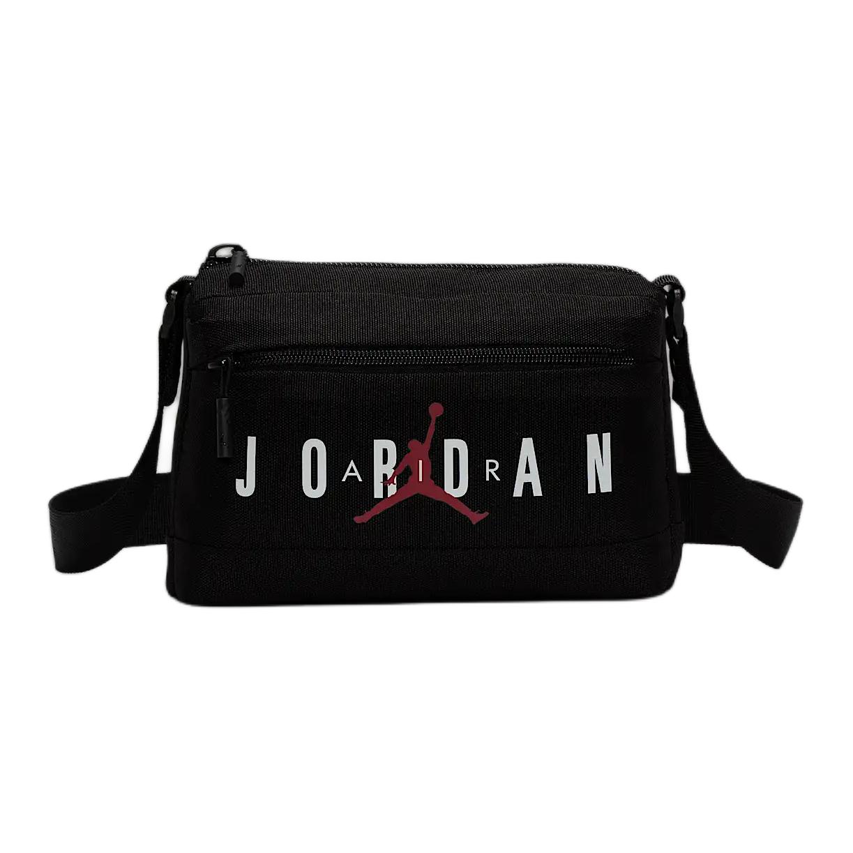 Jordan Fashionable Versatile Zipper Shoulder Crossbody Bag Unisex bags Black SM9031-023 Black