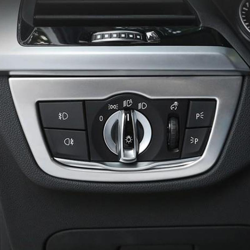 Buton comutator faruri auto ABS Decorare cadru capac autocolant Accesorii auto pentru BMW Seria 5 G30 525li 528li 530li
