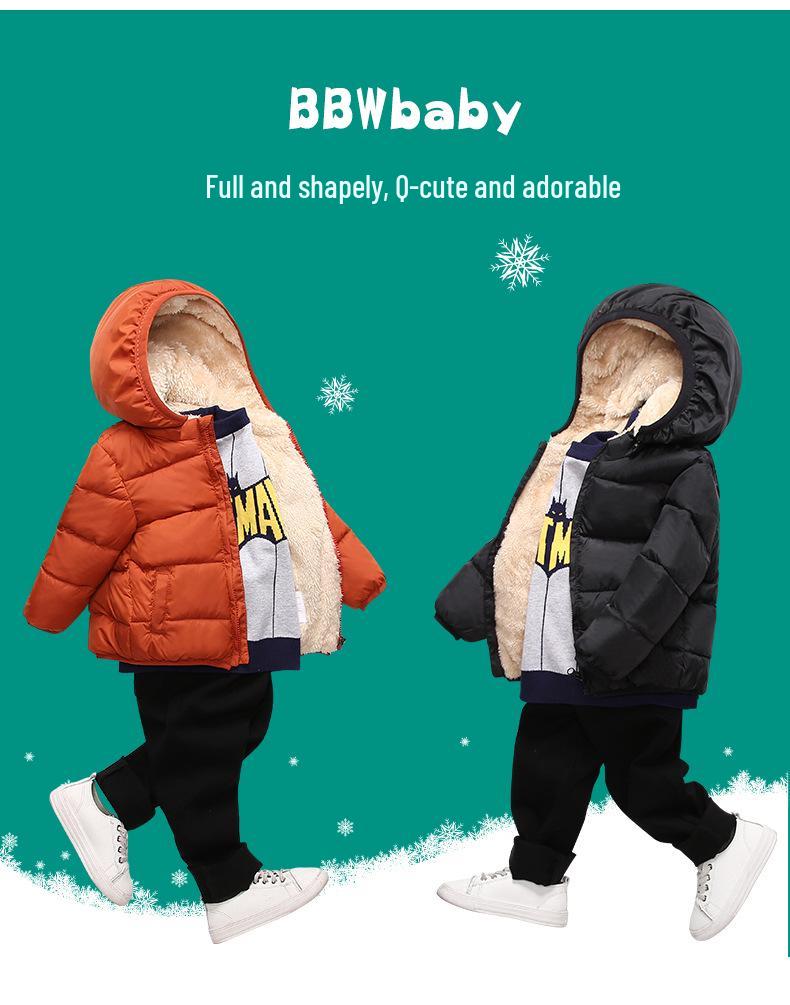 Children's Lambswool Cotton Jacket with Velvet Lining - Winter 2026 Style for Boys and Girls
