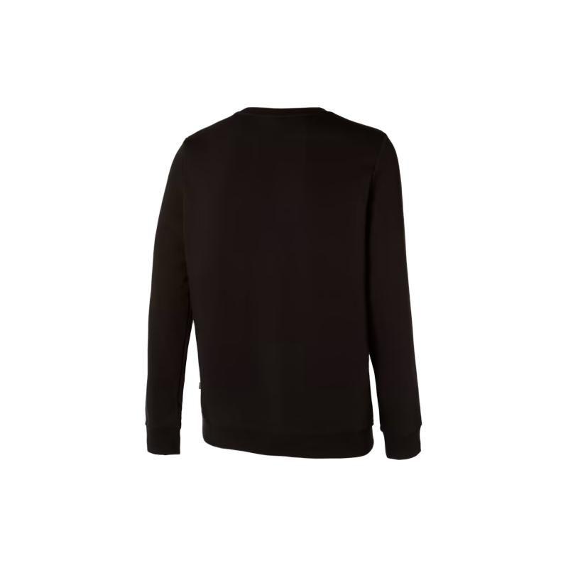 Puma Solid Color Letter Fitted Long Sleeve Sweatshirt Men Tops Black 84723101