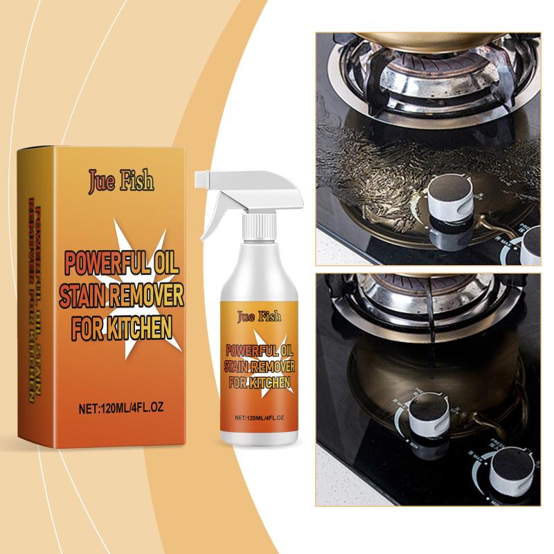 Cooktops Oil Stain Cleaner Foam Powerful Grease Remover Multi Surface Kitchen Degreaser for Range Hood Ovens Grills