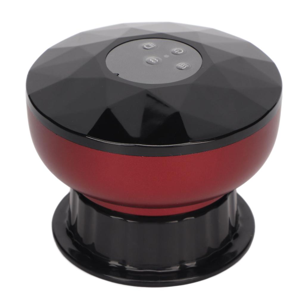 Negative Pressure Cupping Machine Hot Compress High Frequency Vibration Electric Vacuum Gua Sha Massager Red