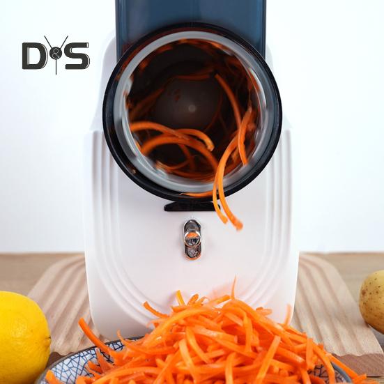 Elektrische Käsereibe, Obst- und Gemüsezerkleinerer, einfach zu bedienende Salatmaschine, Lebensmittelschneider, Zerkleinerer für Gemüse, Obst und Nüsse