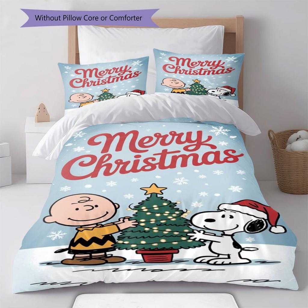 Snoopy Family Portrait Comfortable and Warm Bedding Set The Perfect Choice for Decorating Your Bedroom and Creating A Happy Home