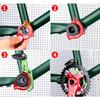 Aluminum Alloy Bicycle Chain Protector ISCG ISCG 03/05 Bike Adapter Bottom Bracket Chain Guide Plate Adapter with Screws