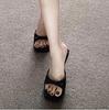2025 Retro French Square Toe Stiletto Sandals for Women - Elegant Fairy Style
