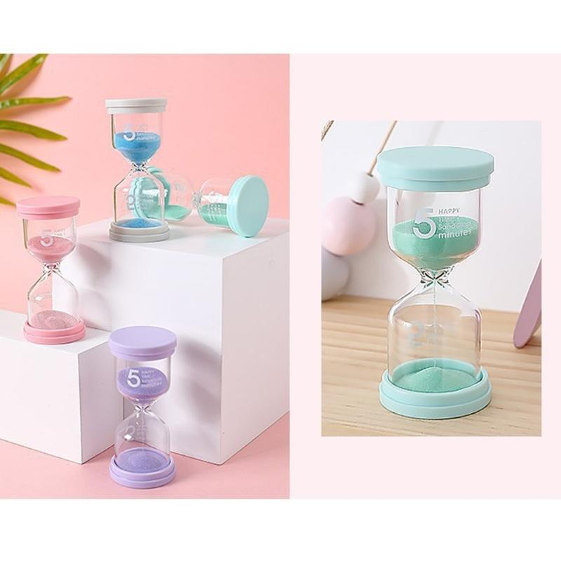 Sand Timers Set 4pcs Colorful Hourglass Sand Timers 1/5/3/10/15/30 Minutes Sandglass Timers for Classroom Home Cooking